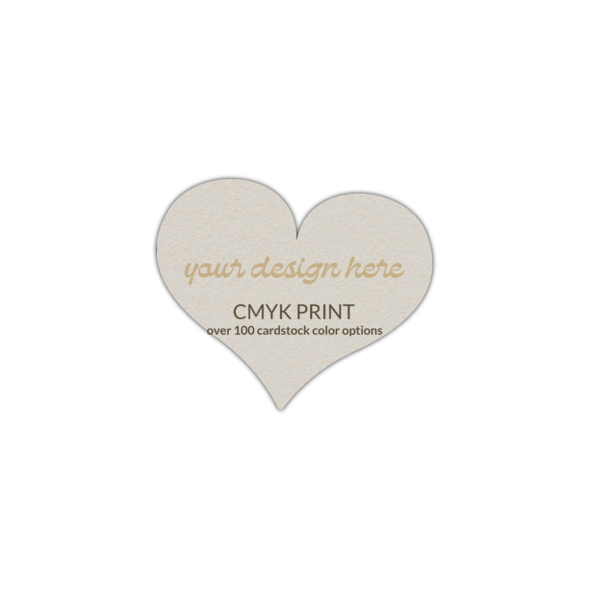 Shape S89 Diecut Card | CMYK Print | 5" x 5"