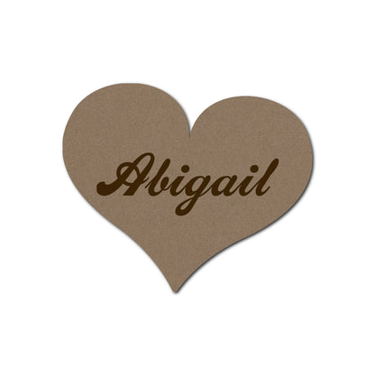 Individually Personalized Wedding Prints on Diecut Cardstock - Shape S89