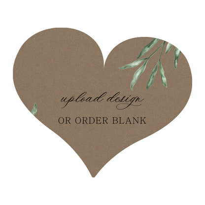 Custom Wedding Prints on Diecut Shaped Cardstock | Shape S89