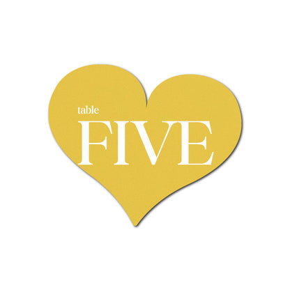 Individually Personalized Wedding Prints on Diecut Cardstock - Shape S89