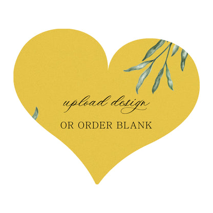 Custom Wedding Prints on Diecut Shaped Cardstock | Shape S89