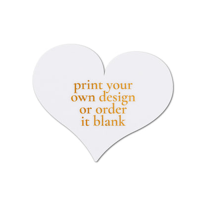 Custom Wedding Prints on Diecut Shaped Cardstock | Shape S89