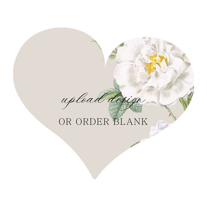 Custom Wedding Prints on Diecut Shaped Cardstock | Shape S89