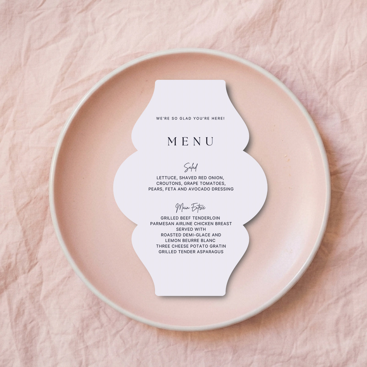 Personalized Wedding Cards | Fully Custom Print | Signature Shape S8
