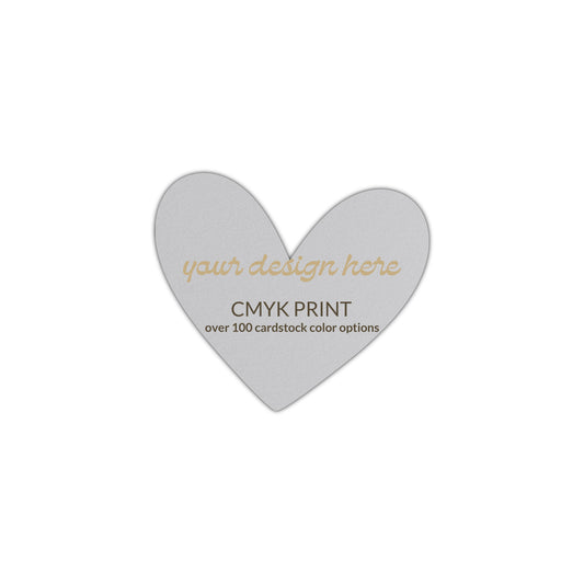 Shape S90 Diecut Card | CMYK Print | 2" x 2"