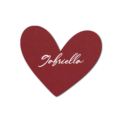 Individually Personalized Wedding Prints on Diecut Cardstock - Shape S90