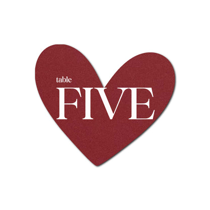 Individually Personalized Wedding Prints on Diecut Cardstock - Shape S90