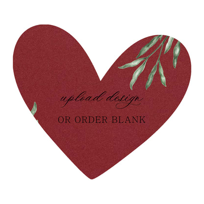Custom Wedding Prints on Diecut Shaped Cardstock | Shape S90