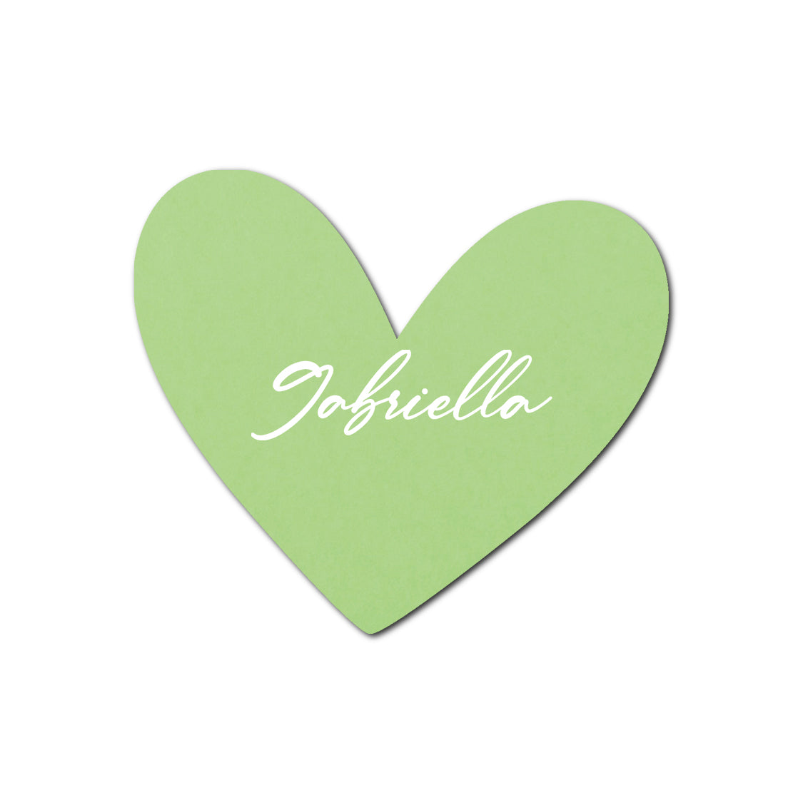 Individually Personalized Wedding Prints on Diecut Cardstock - Shape S90