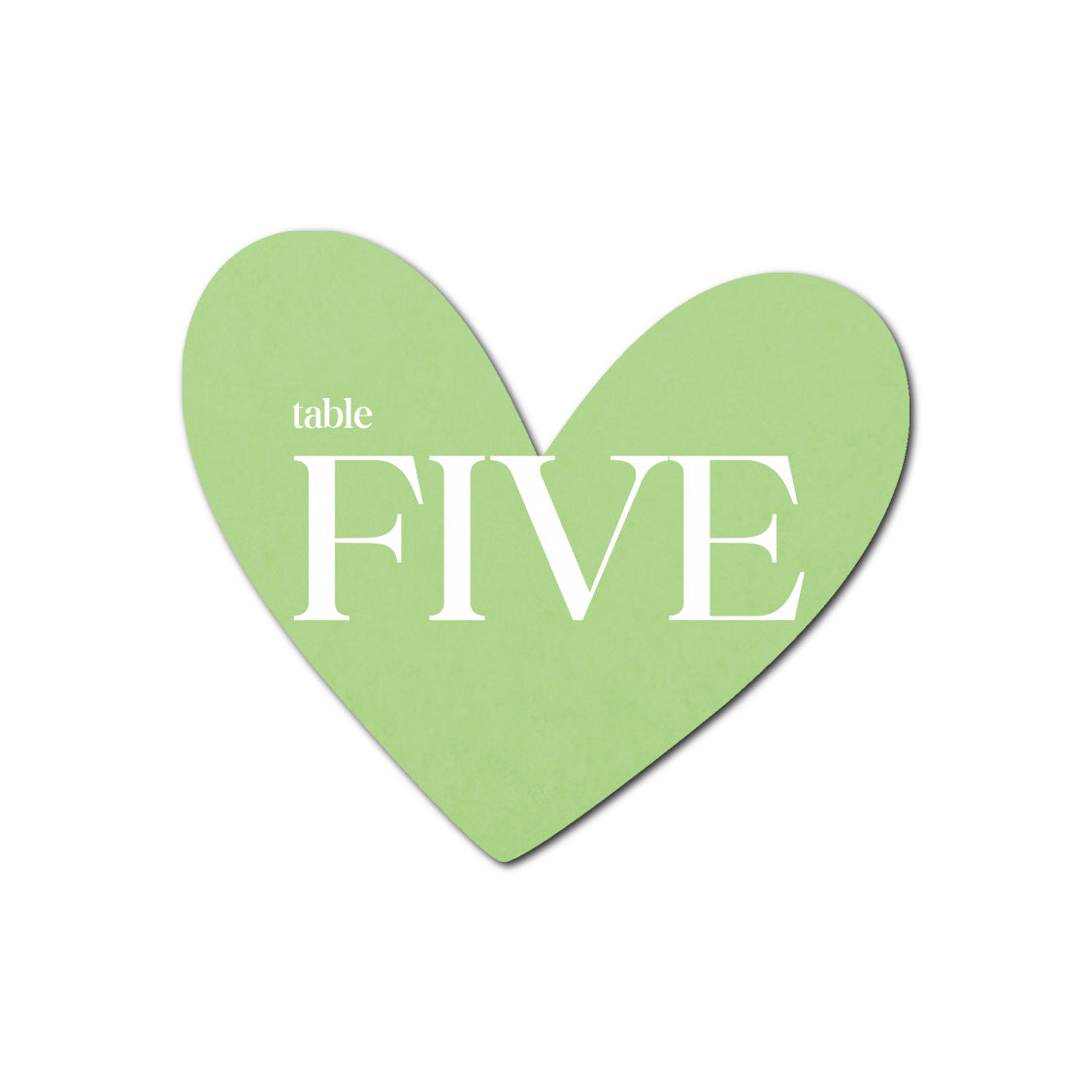 Individually Personalized Wedding Prints on Diecut Cardstock - Shape S90