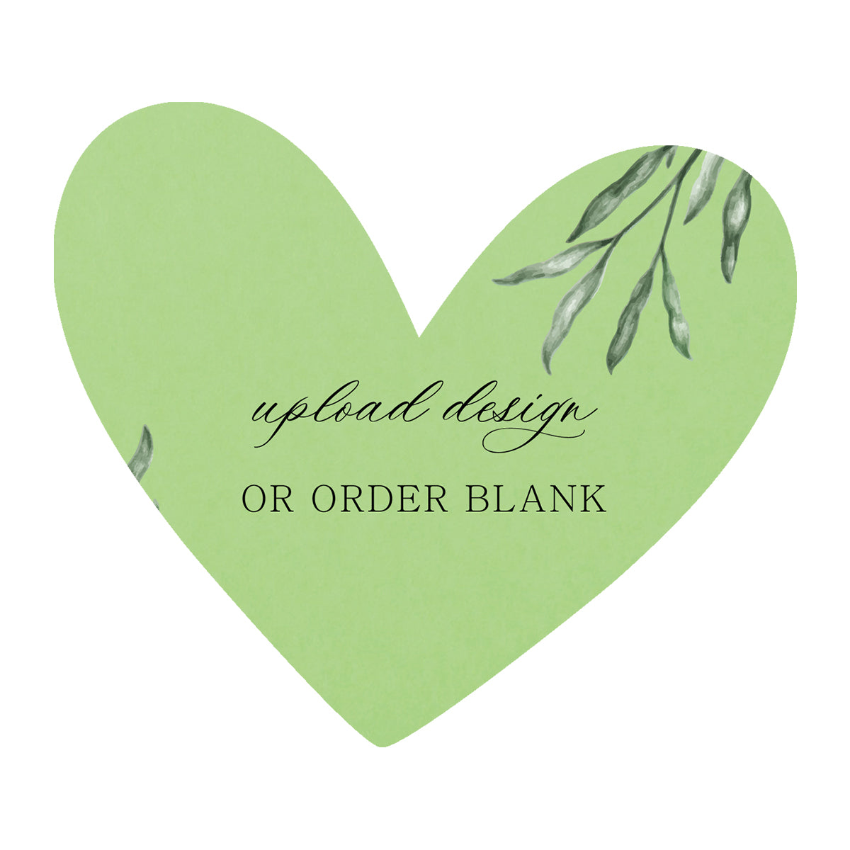 Custom Wedding Prints on Diecut Shaped Cardstock | Shape S90