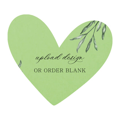 Custom Wedding Prints on Diecut Shaped Cardstock | Shape S90