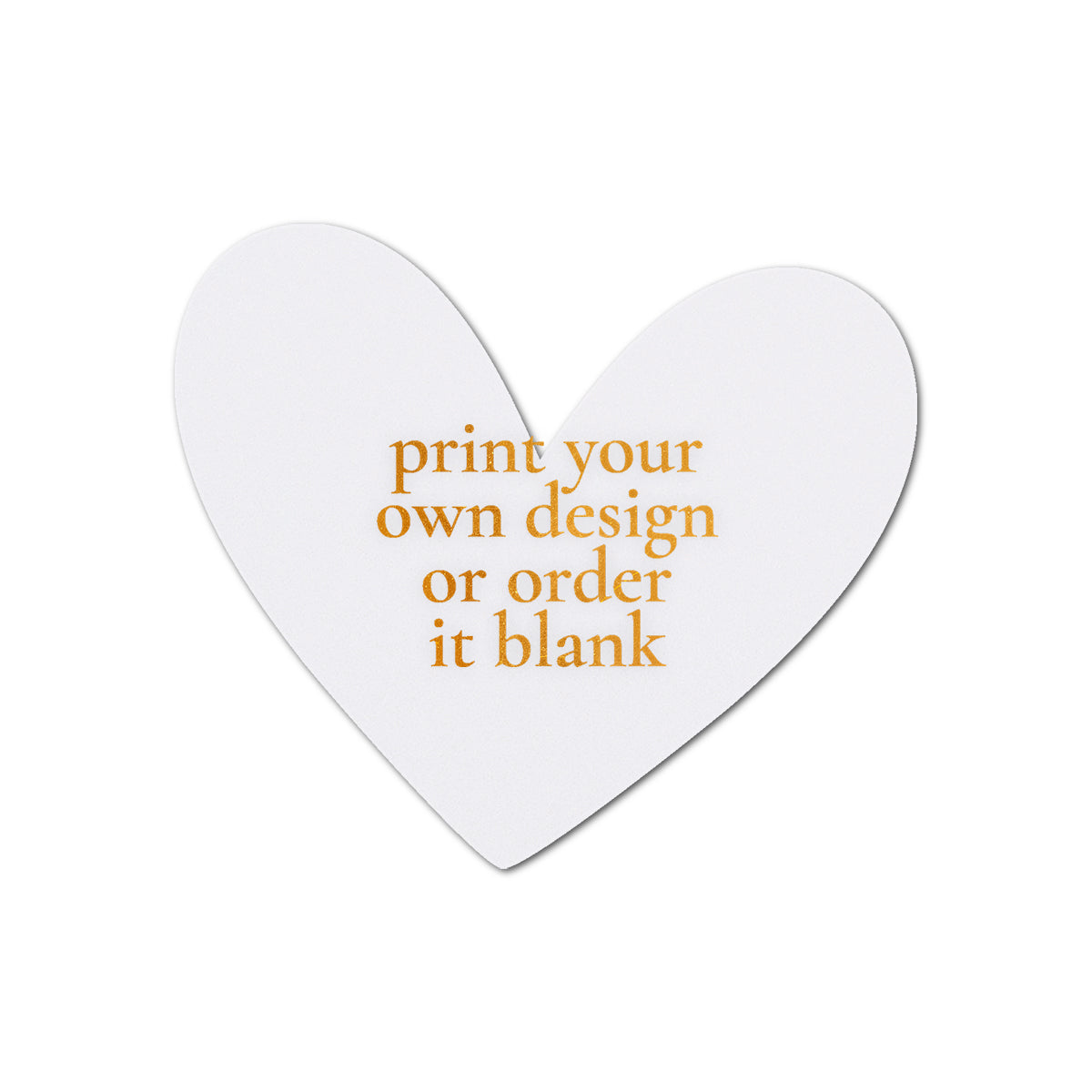 Custom Wedding Prints on Diecut Shaped Cardstock | Shape S90