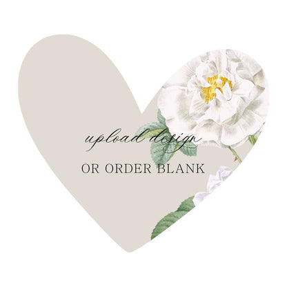 Custom Wedding Prints on Diecut Shaped Cardstock | Shape S90