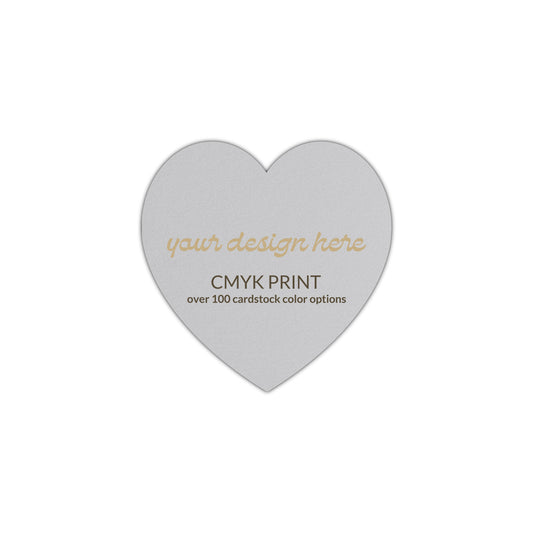 Shape S91 Diecut Card | CMYK Print | 2" x 2"
