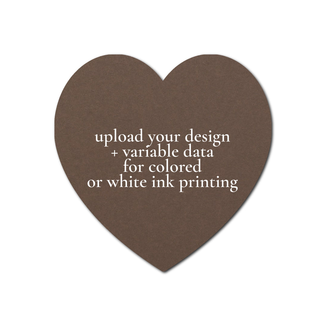 Individually Personalized Wedding Prints on Diecut Cardstock - Shape S91