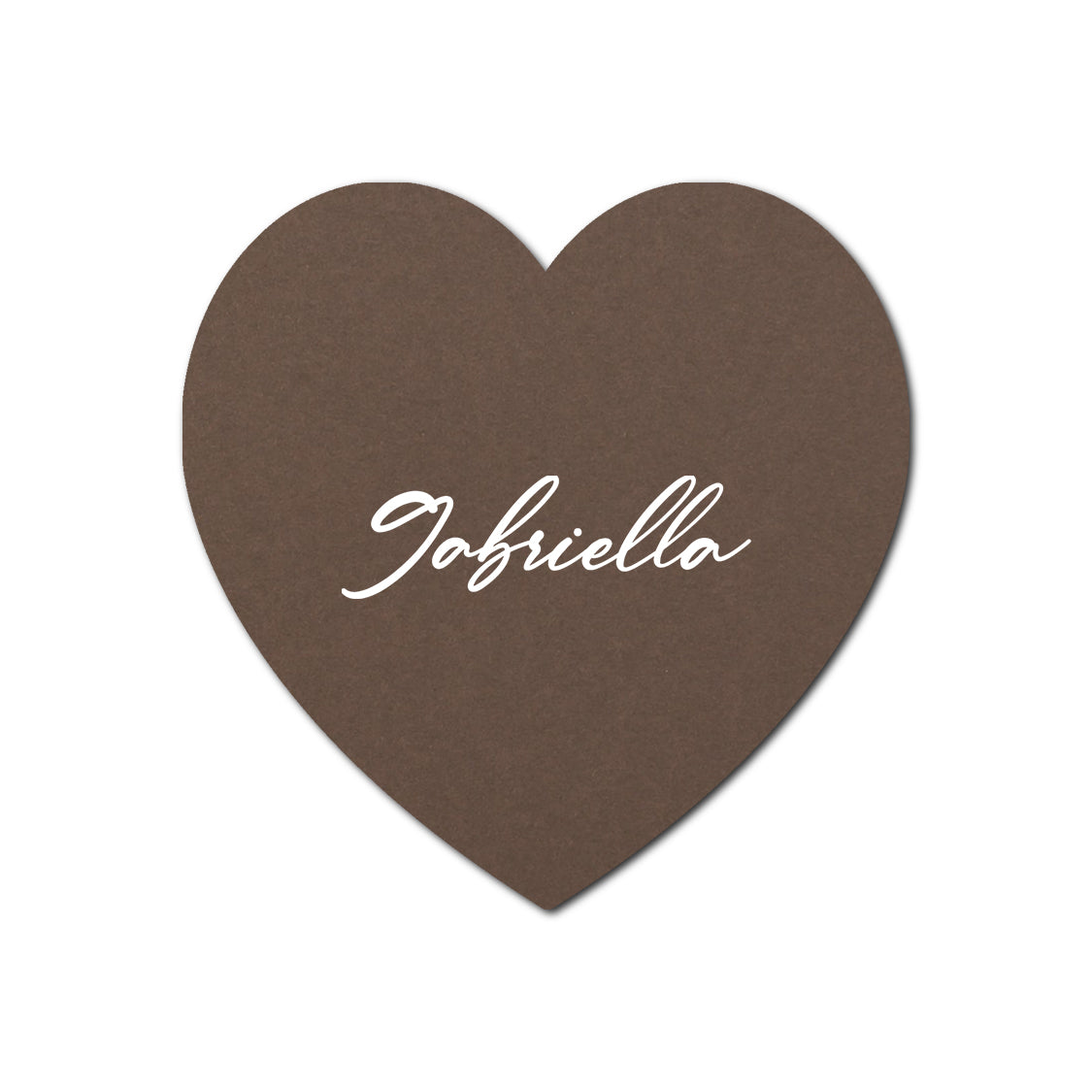 Individually Personalized Wedding Prints on Diecut Cardstock - Shape S91