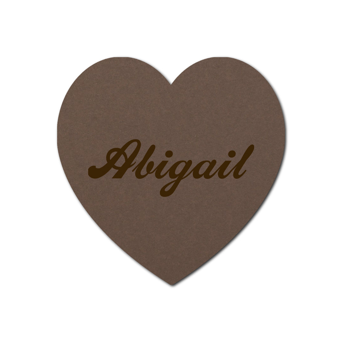 Individually Personalized Wedding Prints on Diecut Cardstock - Shape S91