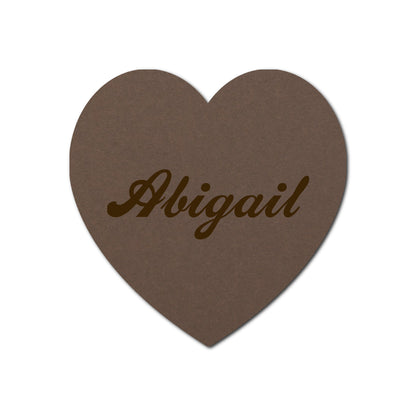 Individually Personalized Wedding Prints on Diecut Cardstock - Shape S91
