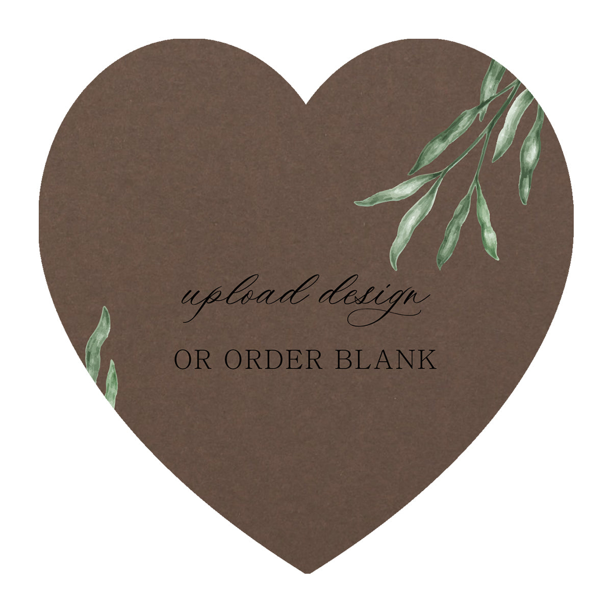 Custom Wedding Prints on Diecut Shaped Cardstock | Shape S91