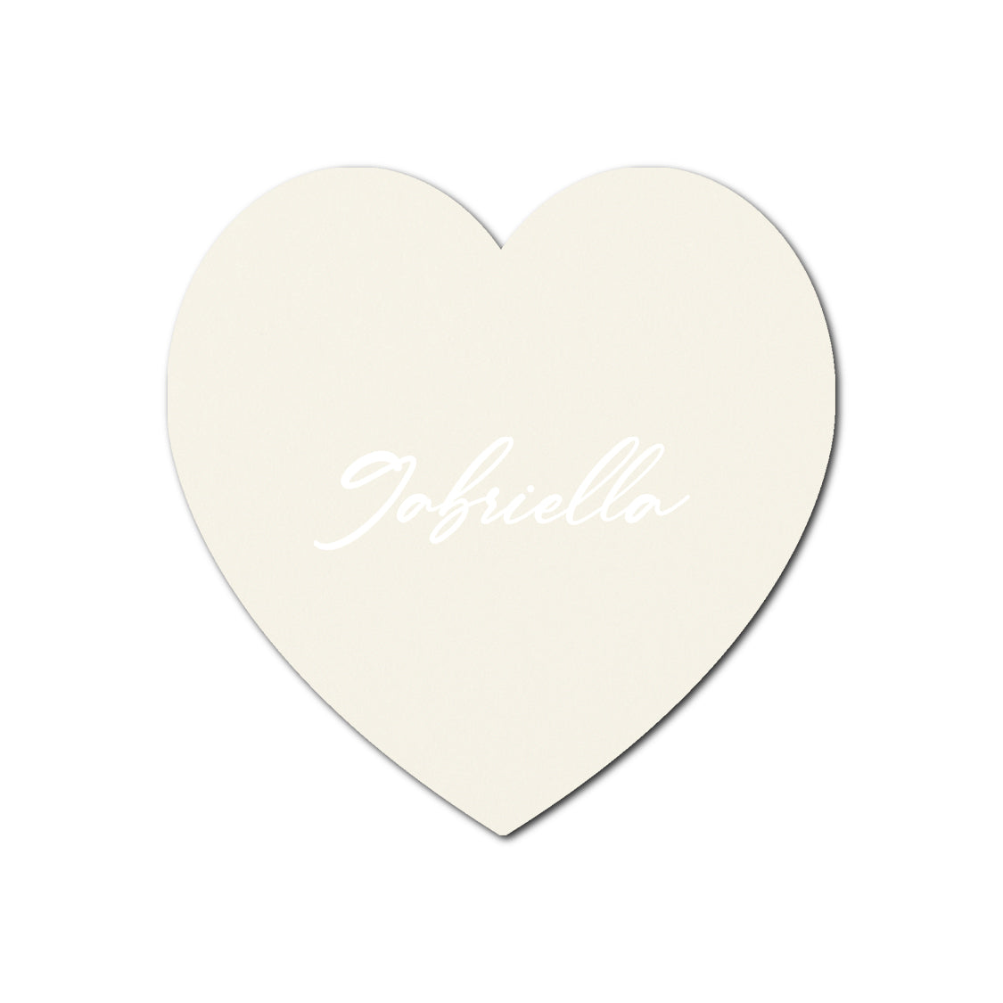 Individually Personalized Wedding Prints on Diecut Cardstock - Shape S91