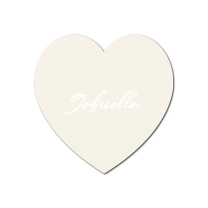 Individually Personalized Wedding Prints on Diecut Cardstock - Shape S91