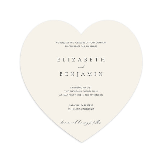Personalized Wedding Cards | Fully Custom Print | Signature Shape SS91