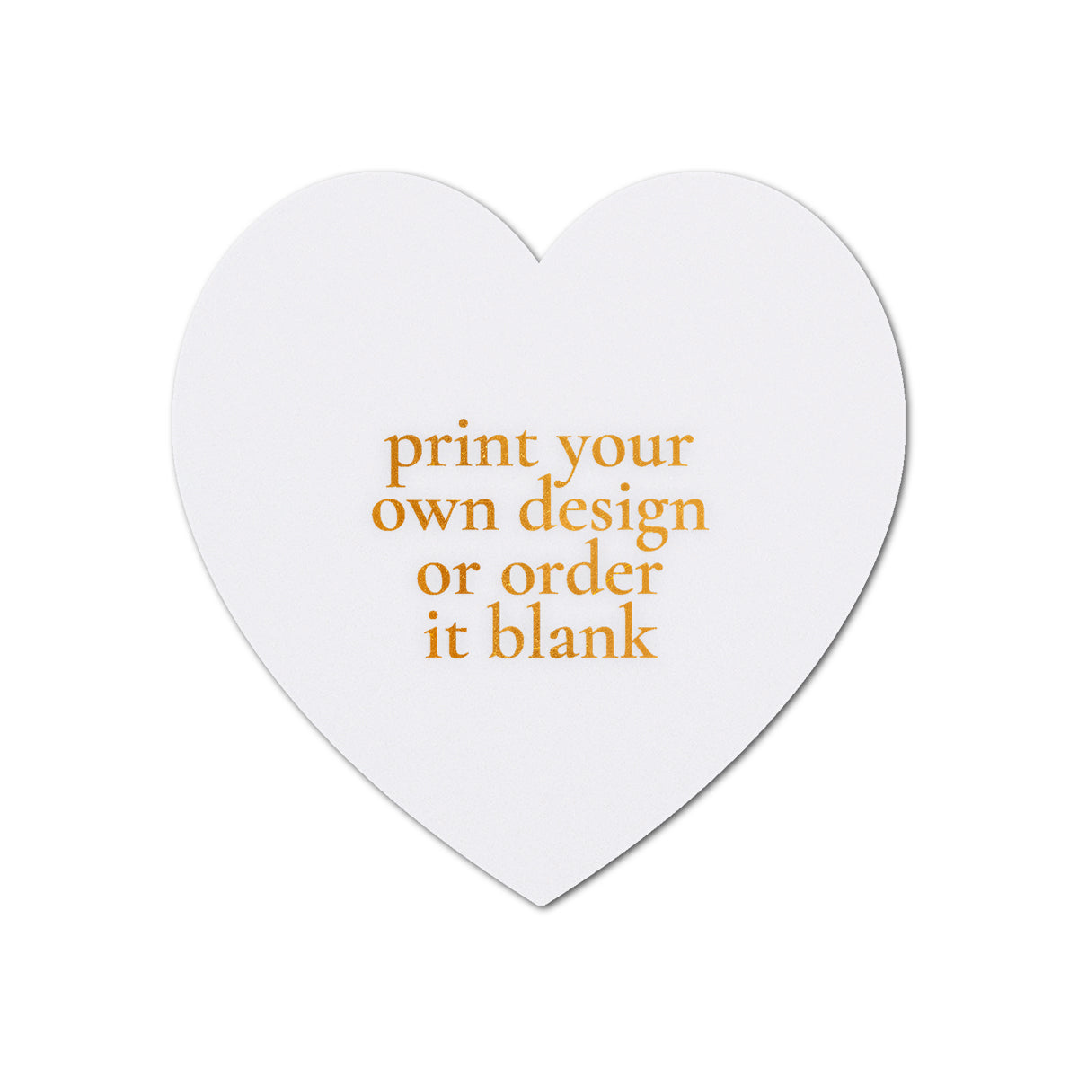 Custom Wedding Prints on Diecut Shaped Cardstock | Shape S91