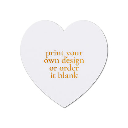 Custom Wedding Prints on Diecut Shaped Cardstock | Shape S91