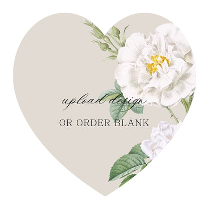 Custom Wedding Prints on Diecut Shaped Cardstock | Shape S91