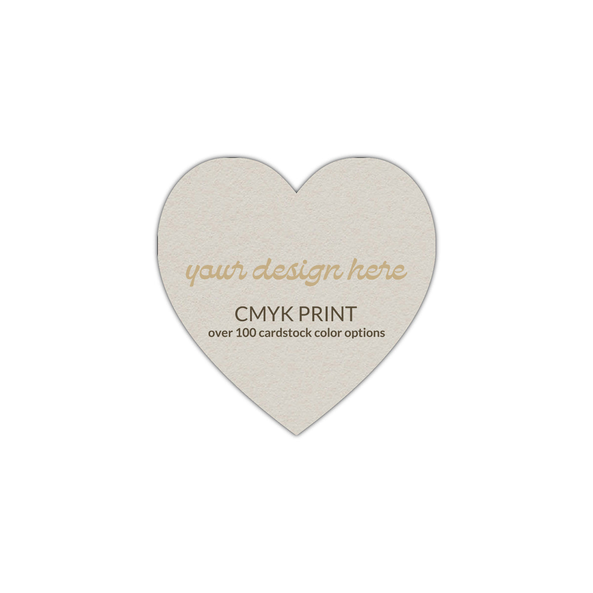 Shape S92 Diecut Card | CMYK Print | 5" x 5"