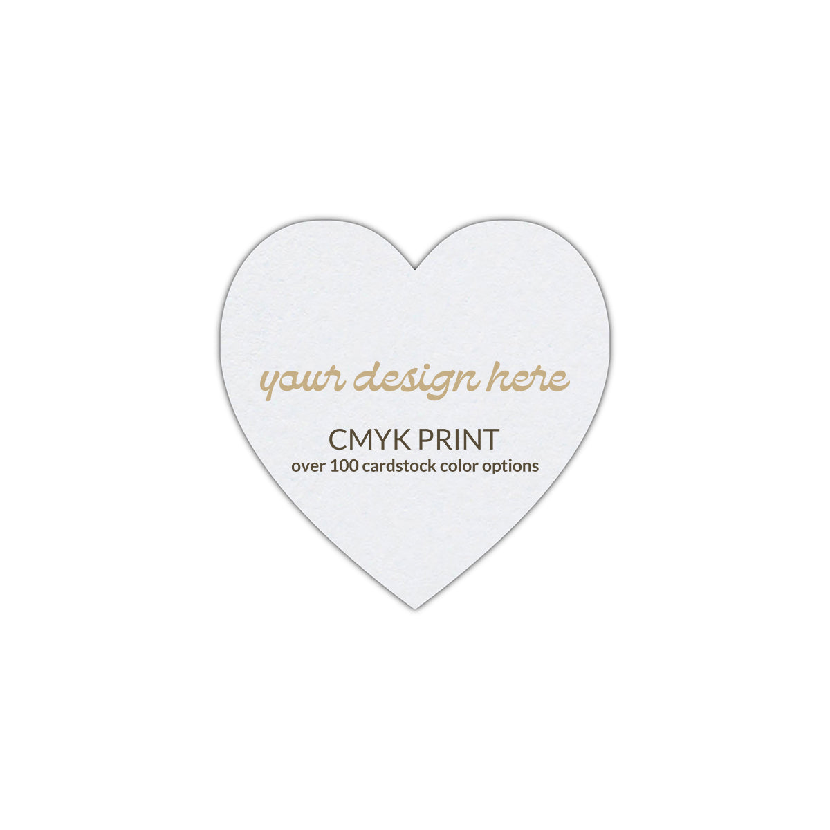 Shape S92 Diecut Card | CMYK Print | 4" x 4"