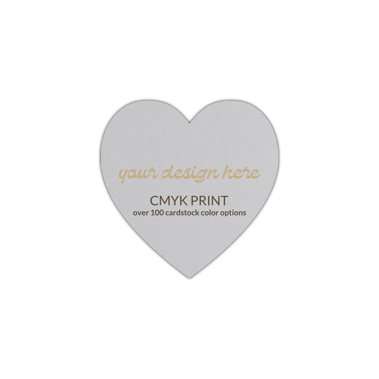 Shape S92 Diecut Card | CMYK Print | 2" x 2"