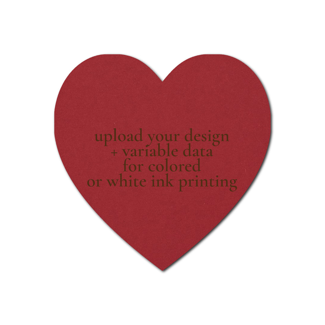 Individually Personalized Wedding Prints on Diecut Cardstock - Shape S92