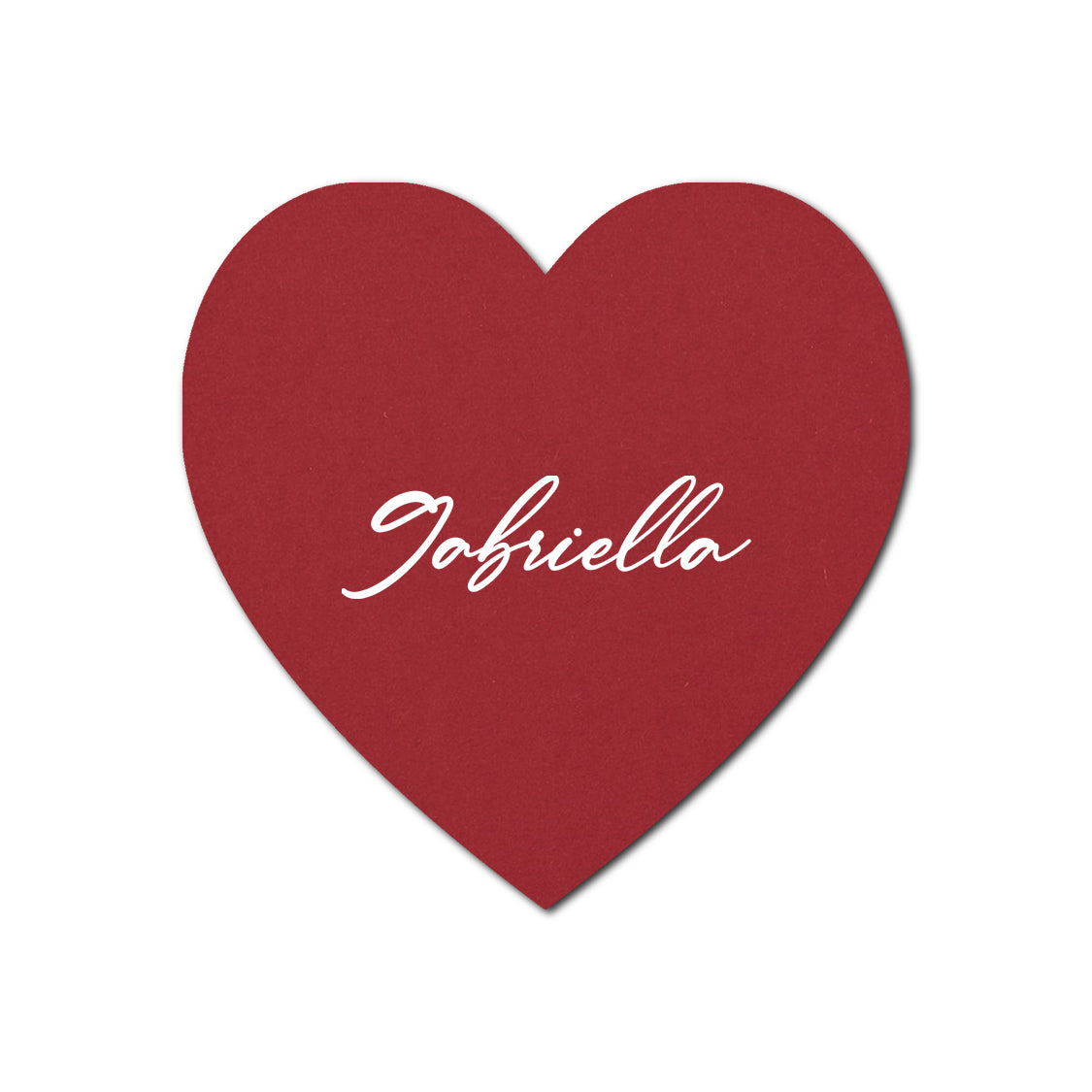 Individually Personalized Wedding Prints on Diecut Cardstock - Shape S92