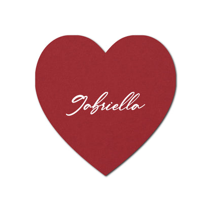 Individually Personalized Wedding Prints on Diecut Cardstock - Shape S92