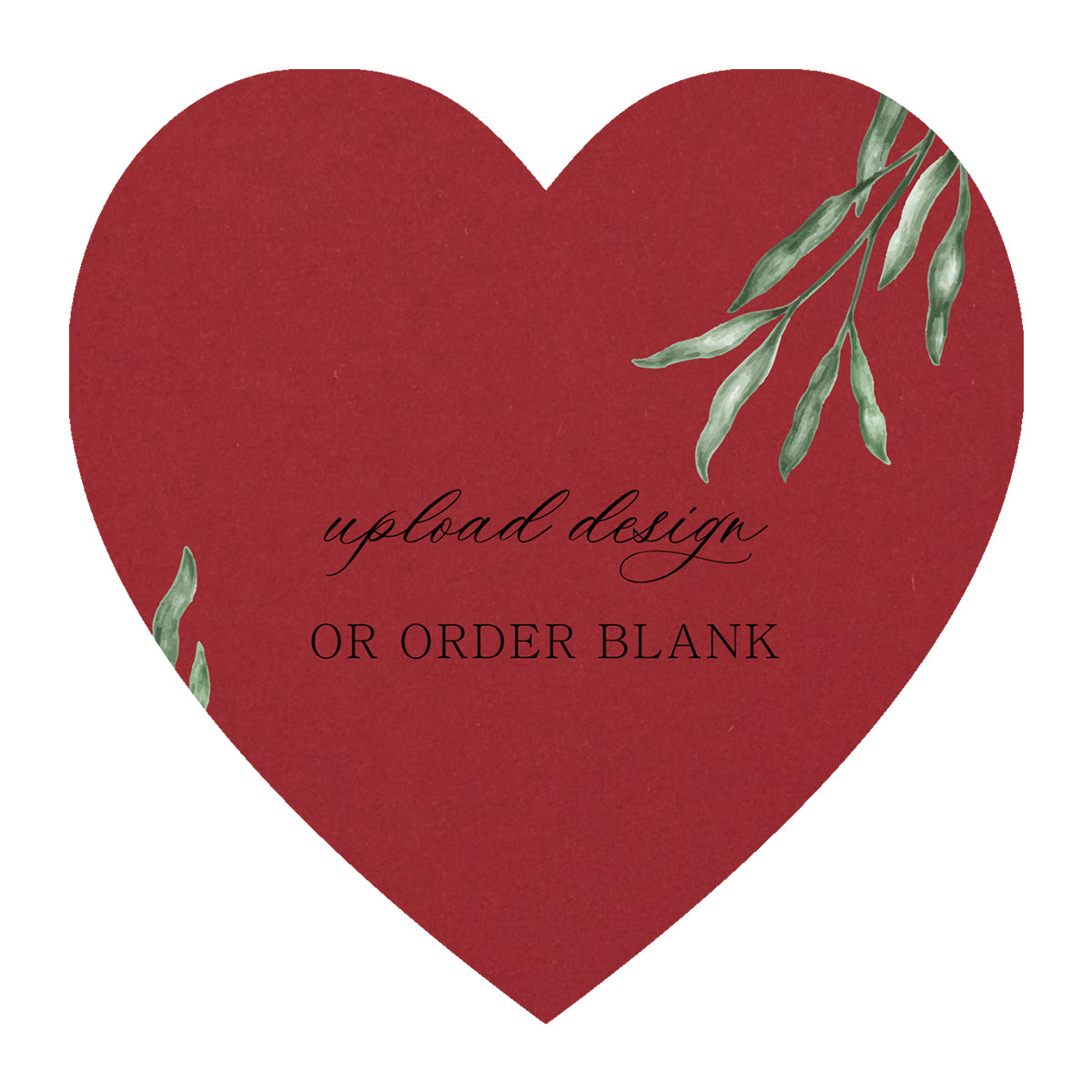 Custom Wedding Prints on Diecut Shaped Cardstock | Shape S92