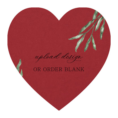 Custom Wedding Prints on Diecut Shaped Cardstock | Shape S92