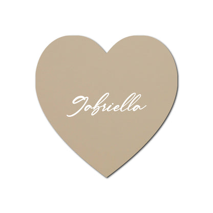 Individually Personalized Wedding Prints on Diecut Cardstock - Shape S92