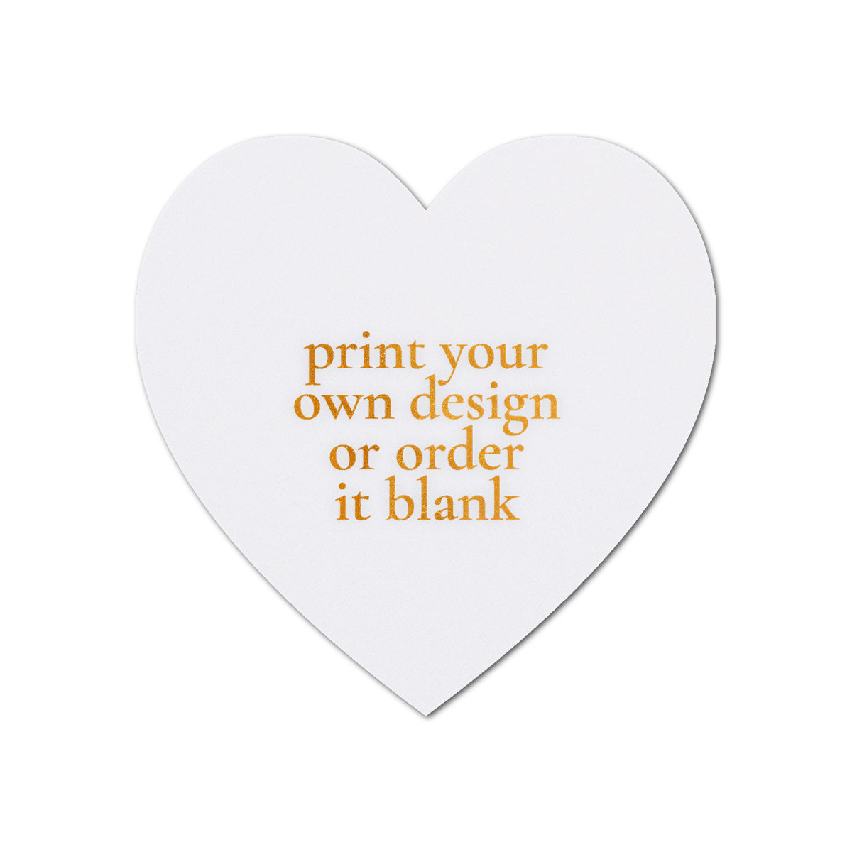 Custom Wedding Prints on Diecut Shaped Cardstock | Shape S92