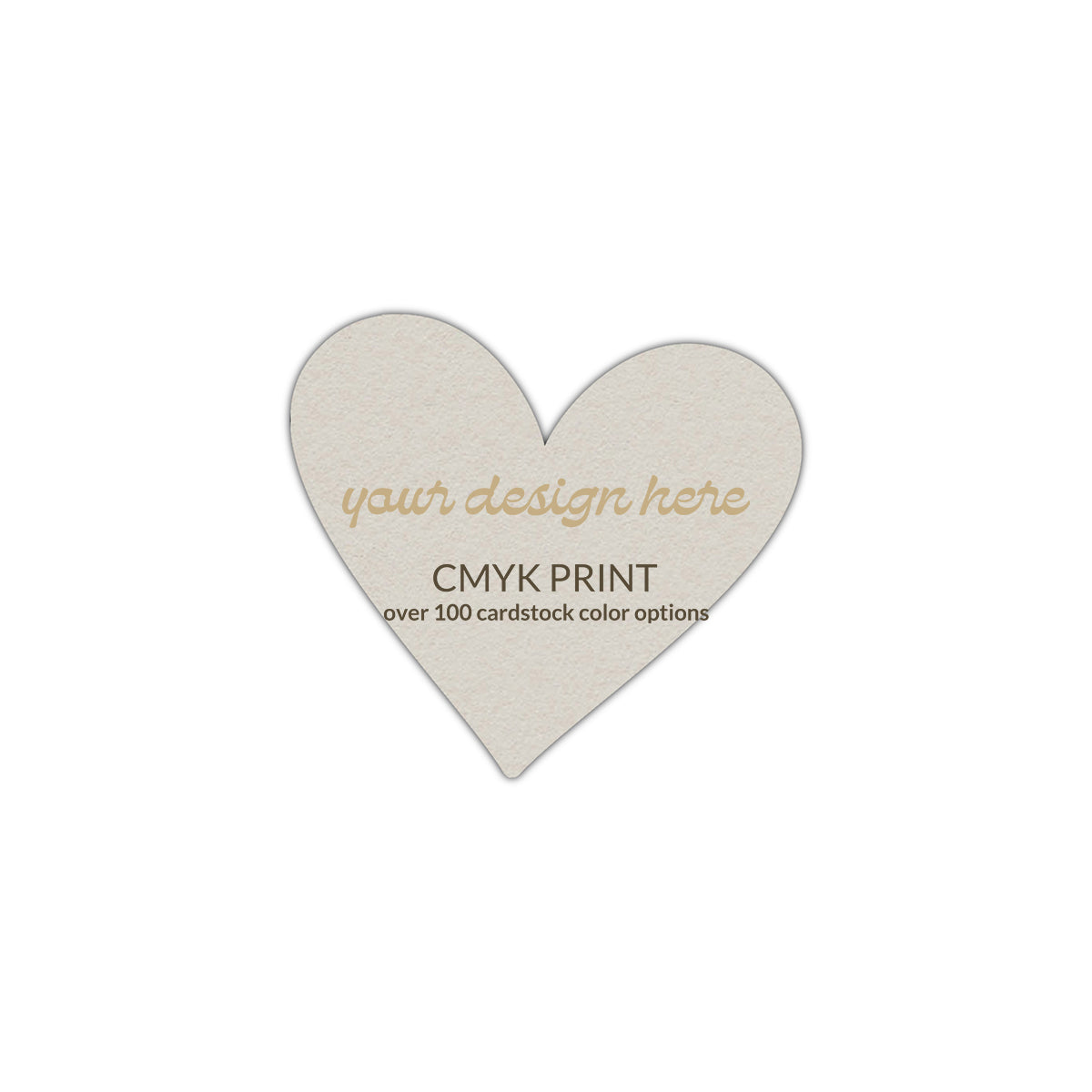 Shape S93 Diecut Card | CMYK Print | 5" x 5"
