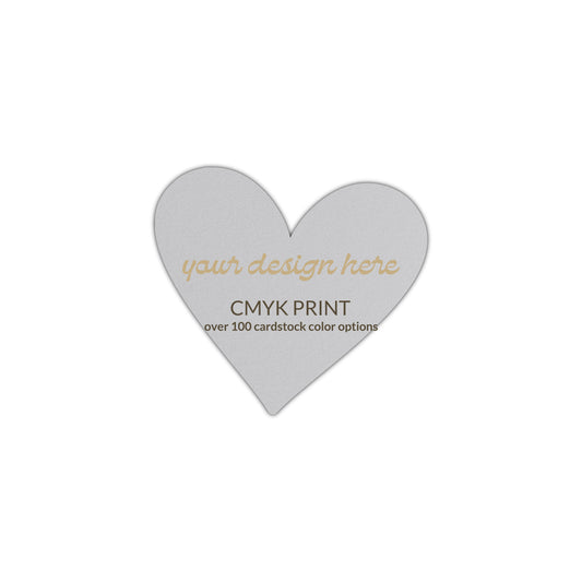 Shape S93 Diecut Card | CMYK Print | 2" x 2"
