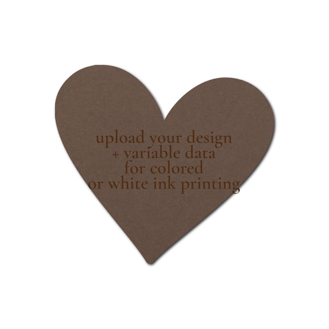 Individually Personalized Wedding Prints on Diecut Cardstock - Shape S93