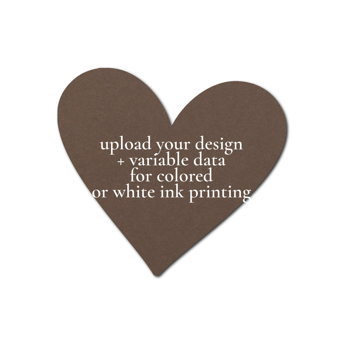 Individually Personalized Wedding Prints on Diecut Cardstock - Shape S93