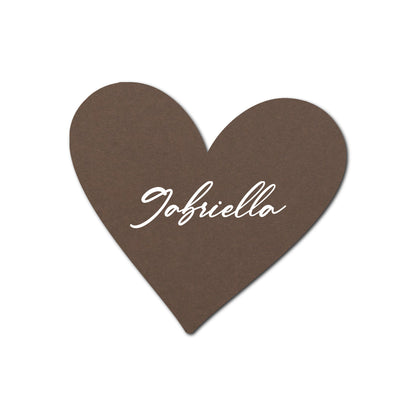 Individually Personalized Wedding Prints on Diecut Cardstock - Shape S93