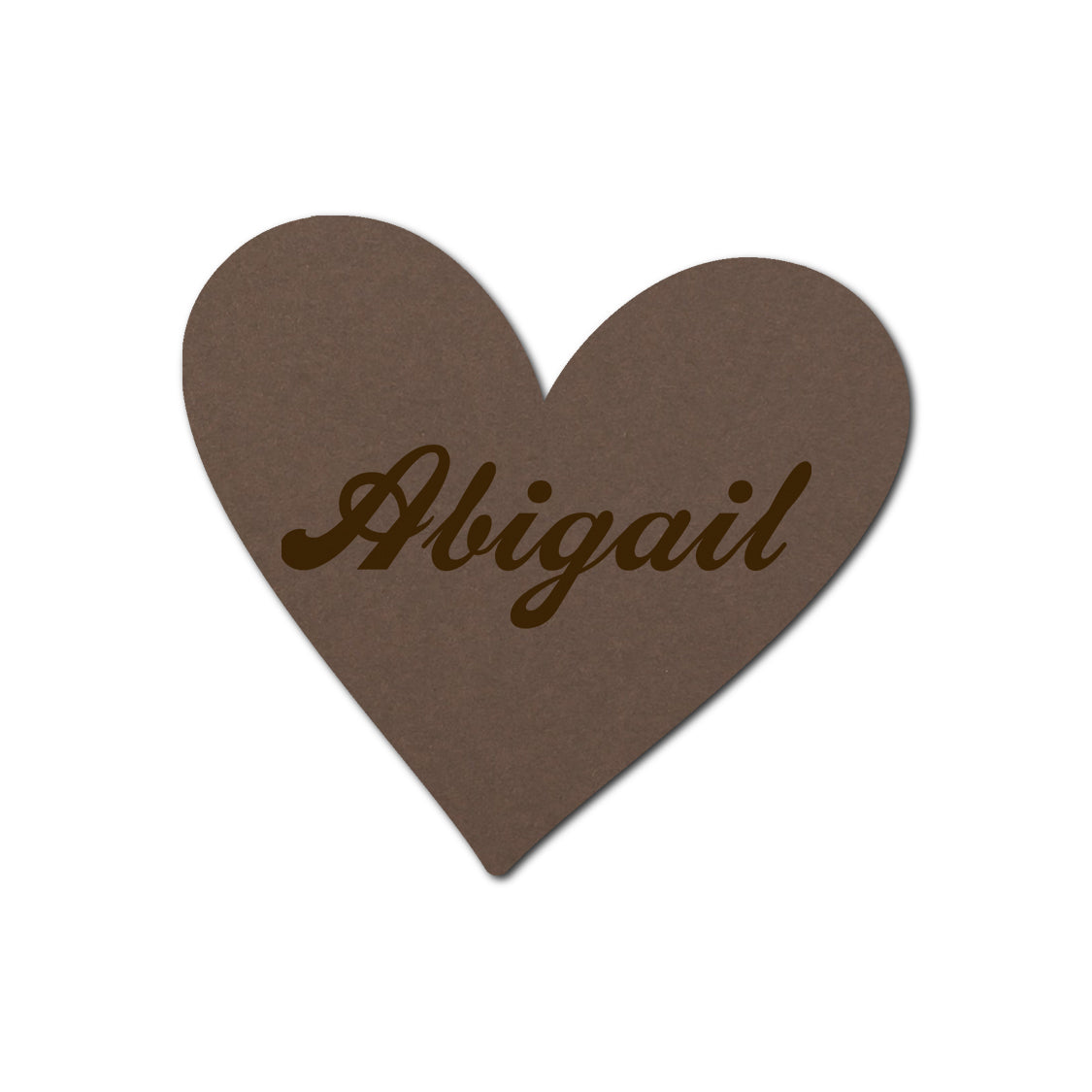Individually Personalized Wedding Prints on Diecut Cardstock - Shape S93