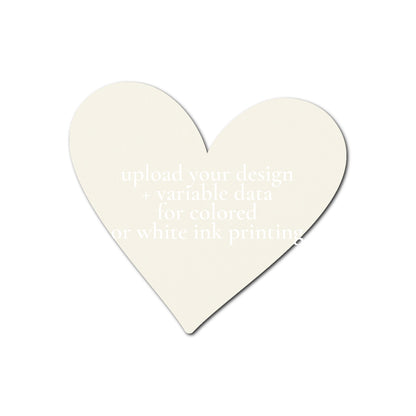 Individually Personalized Wedding Prints on Diecut Cardstock - Shape S93
