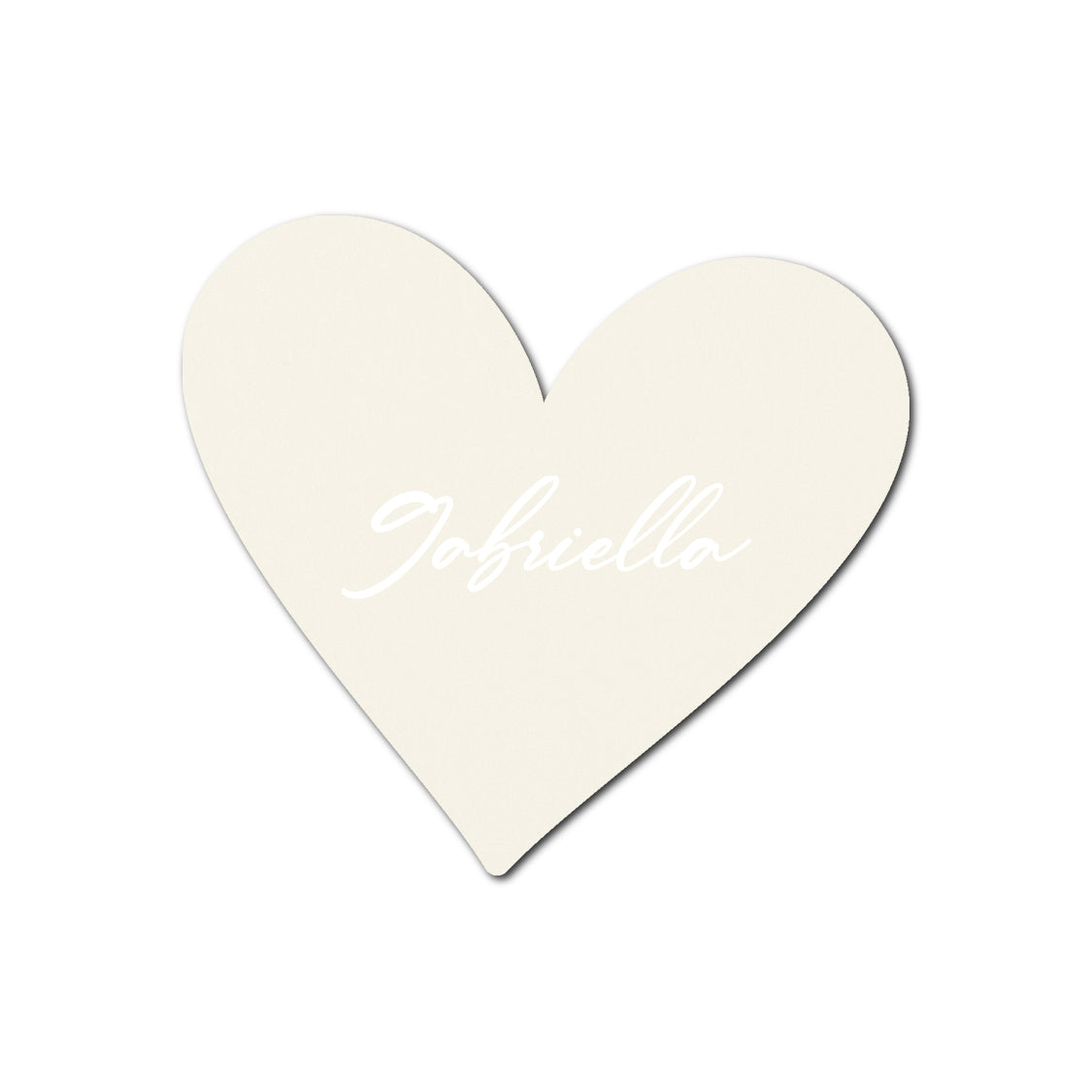 Individually Personalized Wedding Prints on Diecut Cardstock - Shape S93