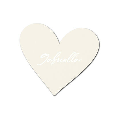 Individually Personalized Wedding Prints on Diecut Cardstock - Shape S93