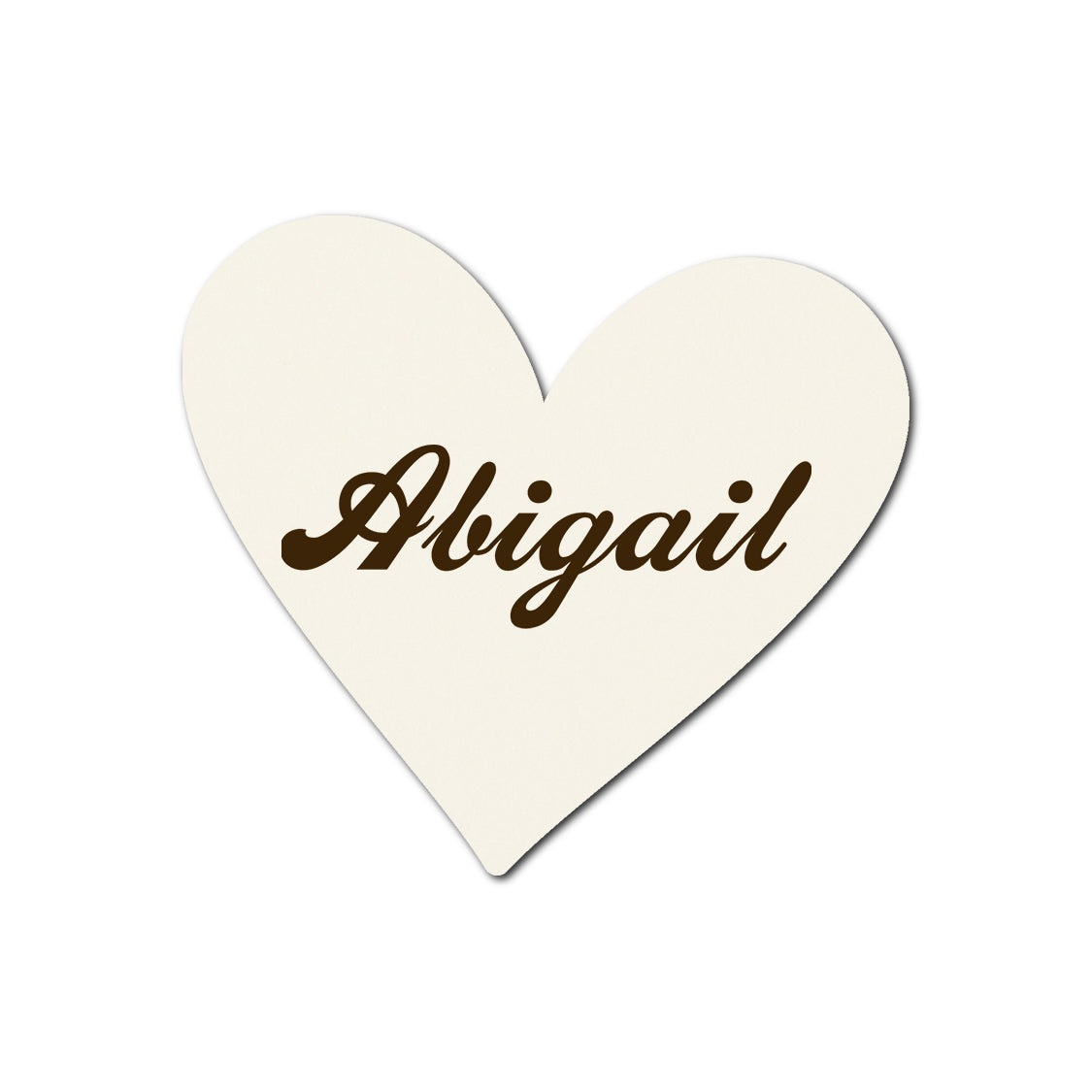 Individually Personalized Wedding Prints on Diecut Cardstock - Shape S93